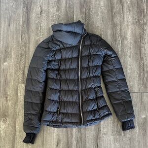 Athleta "Downabout" Asymmetrical Down Puffer Jacket